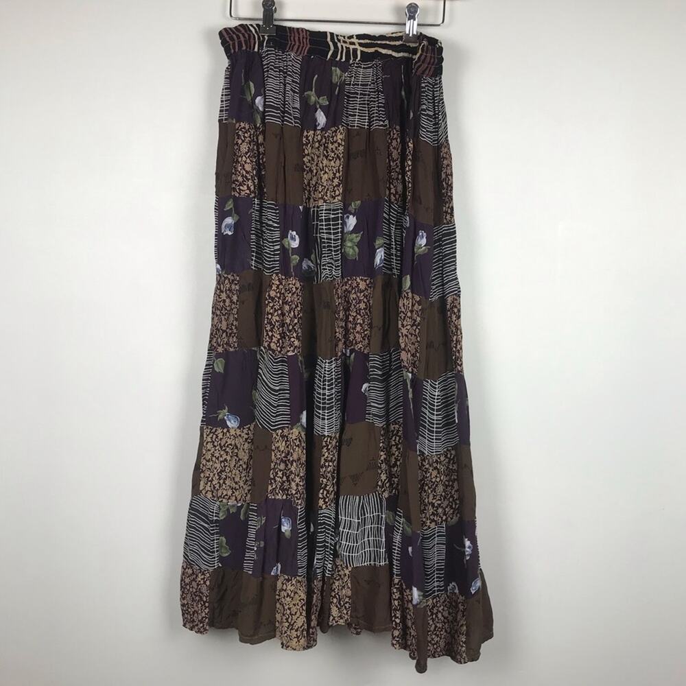 Vintage boho 24karat long skirt‎ free size - Picture 3 of 10